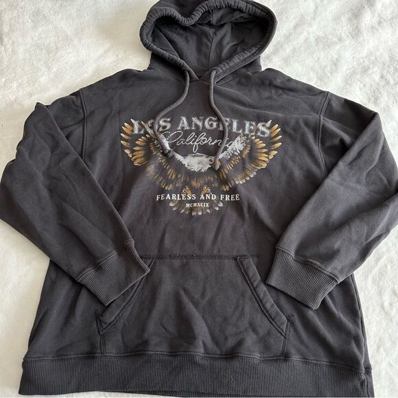 Hollister Graphic Oversized Hoodie Women’s Size Small - Picture 1 of 12